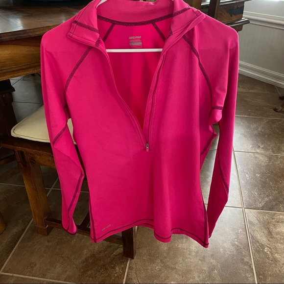 Nike Tops - Golf Nike Pro pink long sleeve size M